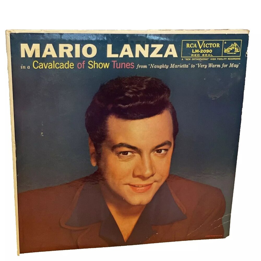 Mario Lanza Cavalcade Of Show Tunes (Vinyl, 1957) RCA Red Seal LM-2090 VG LP
